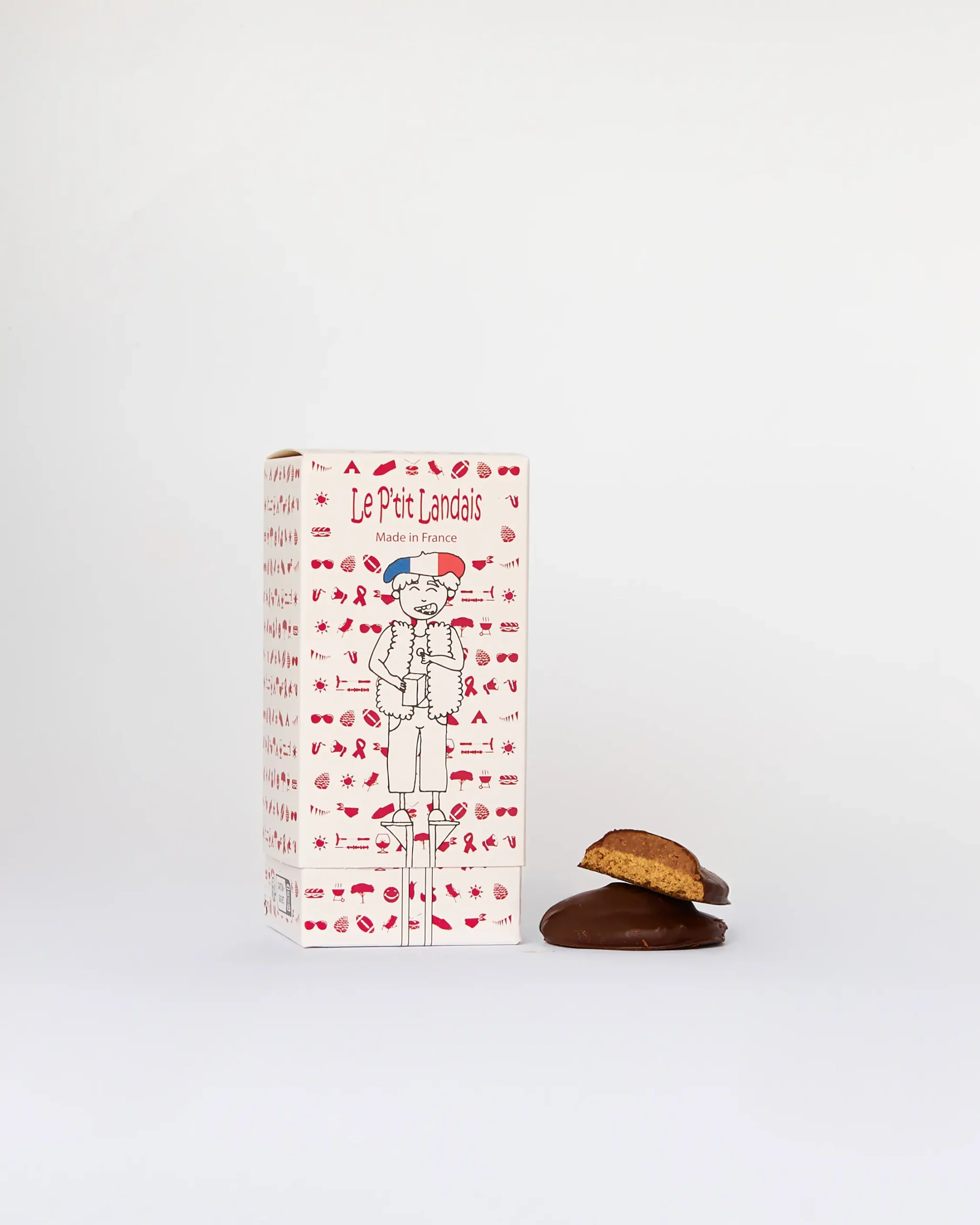 Biscuit Le P’tit Landais au chocolat noir, création artisanale de la maison Un Bain au Chocolat, proposée par La Kantxa